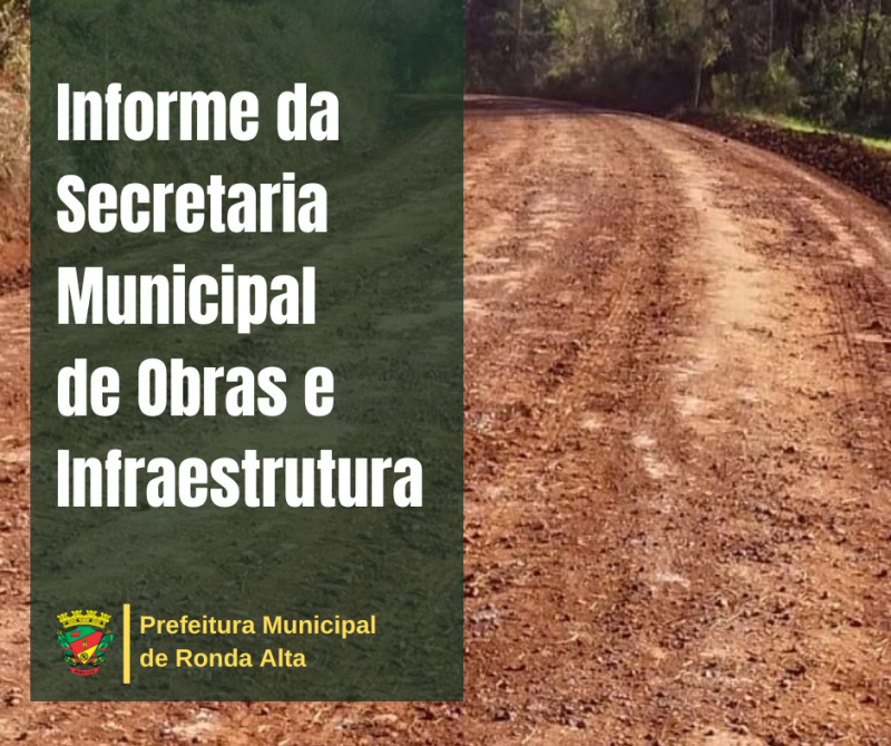 Melhorias são realizadas em estradas do interior do Município.